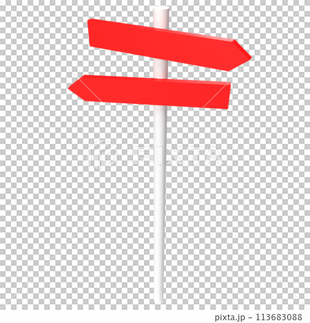 The traffic sign png image for transportation or travel concept 3d rendering 113683088
