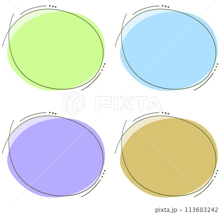 フレームセット メッセージ枠	 113683242
