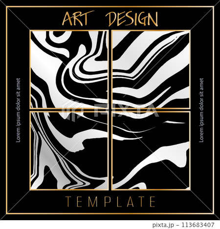 Abstract design layout. Corporate graphics template for covers, posters, posters, banners, booklets, backgrounds, business cards. Creative style for interiors, decorations and creative ideas Abstract design layout. Corporate graphics template for covers, posters, posters, banners, booklets, backgrounds, business cards. Creative style for interiors, decorations and creative ideas 113683407