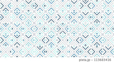 Colorful seamless pattern. Composition of colored geometric elements for backgrounds, textures, prints and creative design 113683416