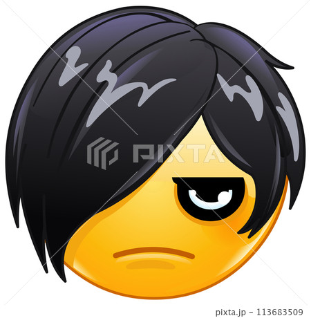 Emo Emoticon - Stock Illustration [113683509] - PIXTA