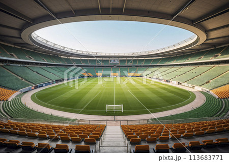 サッカー場 サッカーフィールド サッカースタジアム 113683771