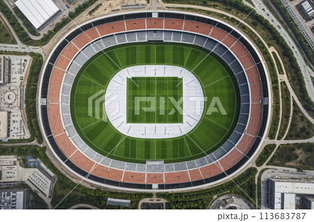 サッカー場 サッカーフィールド サッカースタジアム 113683787