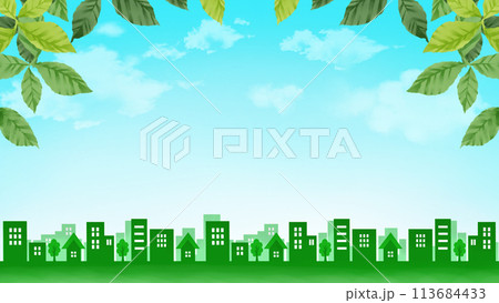 緑の街並み 風景 16:9 緑の街並み 風景 16:9 113684433