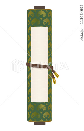 閉じた巻物のイラスト 113684693
