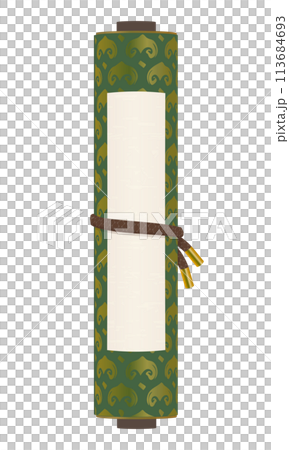 閉じた巻物のイラスト 113684693