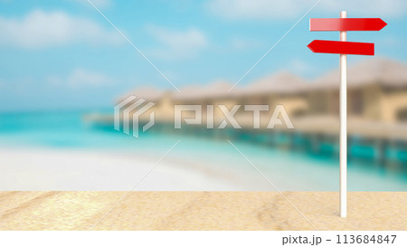 The traffic sign  for transportation or travel concept 3d rendering 113684847