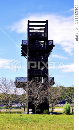 千葉県市原市高滝湖の藤原式揚水機の外観 113685504
