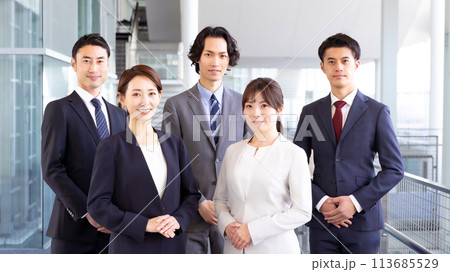ビジネス　男女　ポートレート 113685529