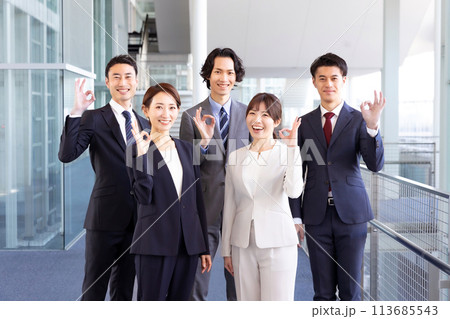ビジネス　男女　ポートレート　OK 113685543
