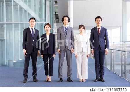 ビジネス　男女　ポートレート 113685553