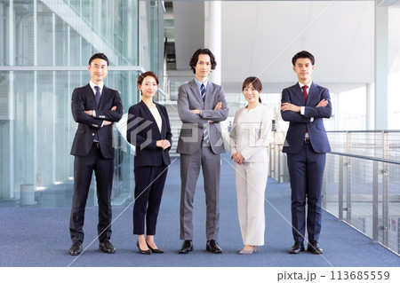 ビジネス　男女　ポートレート 113685559