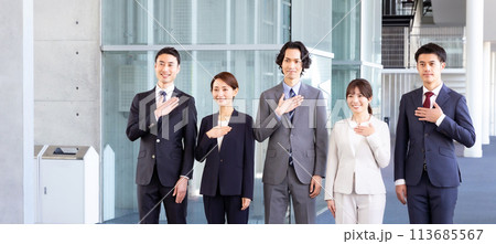 ビジネス 男女 ポートレート ビジネス 男女 ポートレート 113685567