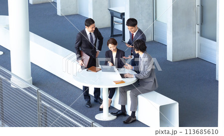 ビジネス チームワーク ミーティング ビジネス チームワーク ミーティング 113685610