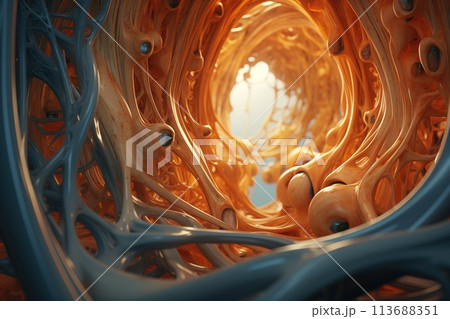 Abstract mystical biomorphic shapes Abstract mystical biomorphic shapes 113688351