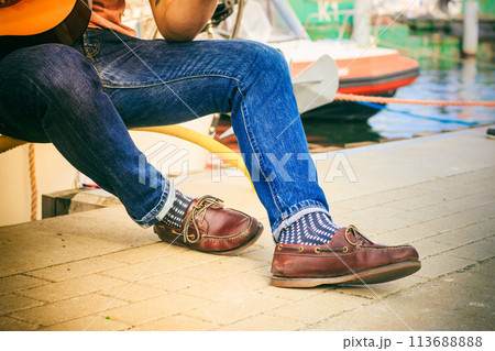 Part body trendy guy outdoor Part body trendy guy outdoor 113688888