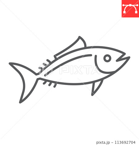 Tuna line icon 113692704