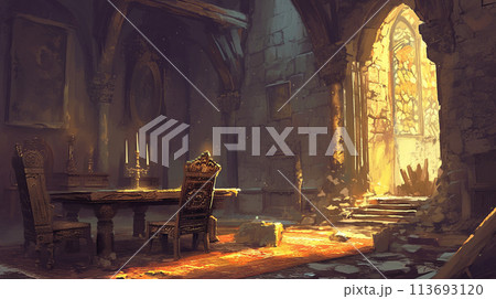 崩壊しかけた遺跡の小部屋 113693120
