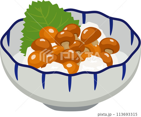 和風小鉢のなめこおろし 113693315