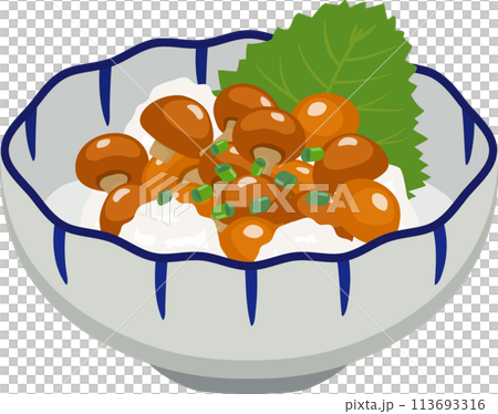 和風小鉢のなめこおろし　ネギ付き 113693316