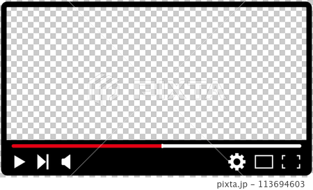 動画風フレーム 動画風フレーム 113694603