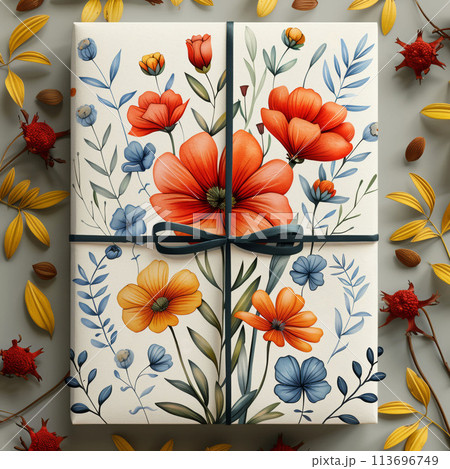 Floral Birthday Symphony Serenading You with Wishes of Joy, Greeting Card 113696749