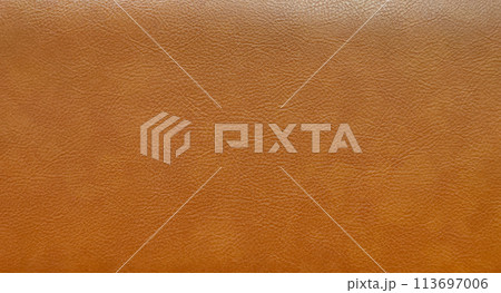 Brown genuine leather texture background, Brown background 113697006