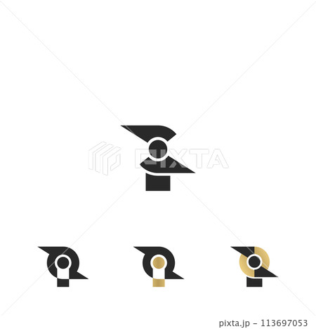 Alphabet letters Initials Monogram logo IZ, ZI Alphabet letters Initials Monogram logo IZ, ZI 113697053