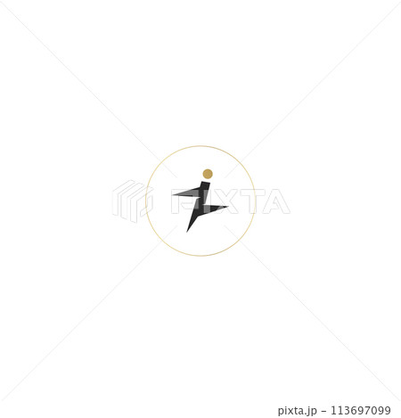 Alphabet letters Initials Monogram logo IZ, ZI 113697099