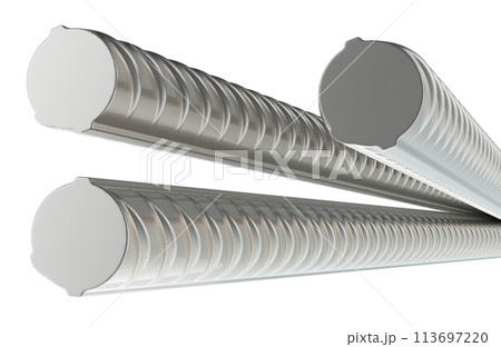 Construction armature bars, 3D rendering Construction armature bars, 3D rendering 113697220