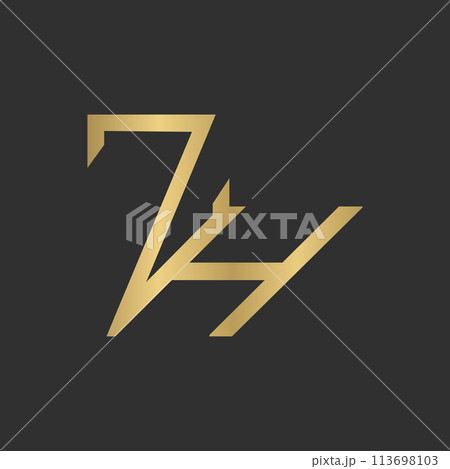 ZH or HZ logo and icon design 113698103