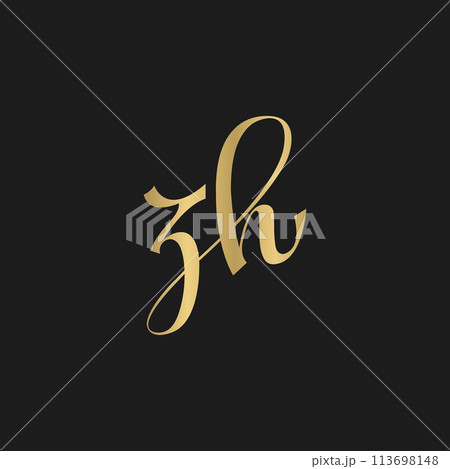 ZH or HZ logo and icon design ZH or HZ logo and icon design 113698148