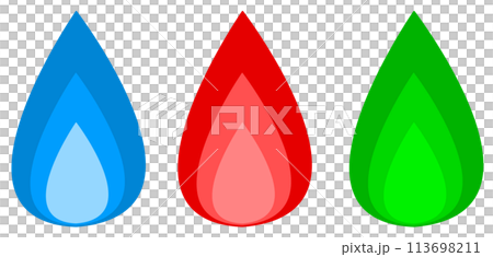 Illustration of a hot flame with high heat 113698211