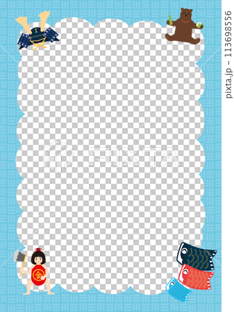 2024 Boys' Festival Frame No Text 1 Vector 113698556