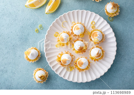 Lemon meringue tarts, one bite desserts idea Lemon meringue tarts, one bite desserts idea 113698989