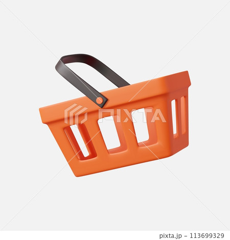 3d realistic shopping cart 113699329