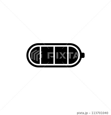 Full Charged Battery Flat Vector Icon Full Charged Battery Flat Vector Icon 113701040