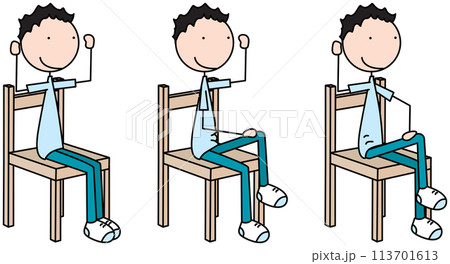 Happy kid exercisesのイラスト素材 [113701613] - PIXTA