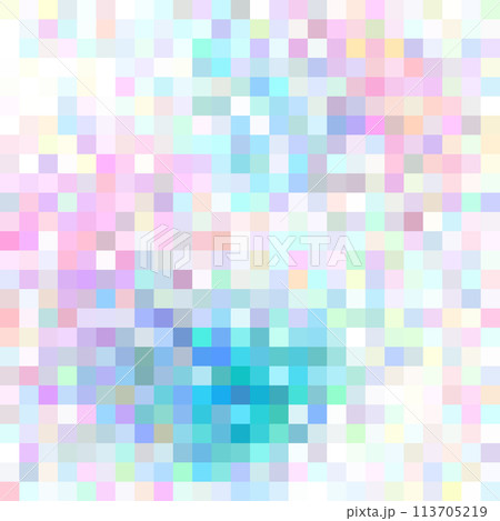 Mosaic colorful abstract background, pink, blue, green, white tones 113705219
