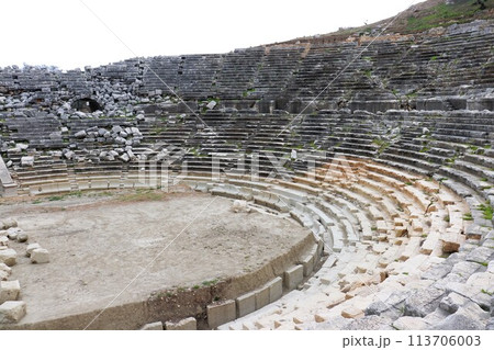 劇場跡　レトゥーン遺跡　世界遺産　南トルコ　トルコ 113706003