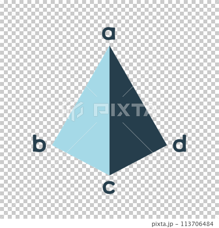 Geometric pyramid illustration 113706484