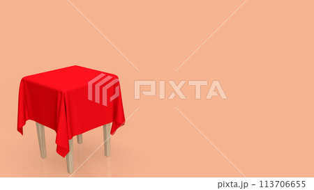 The table for present or food concept 3d rendering. The table for present or food concept 3d rendering. 113706655
