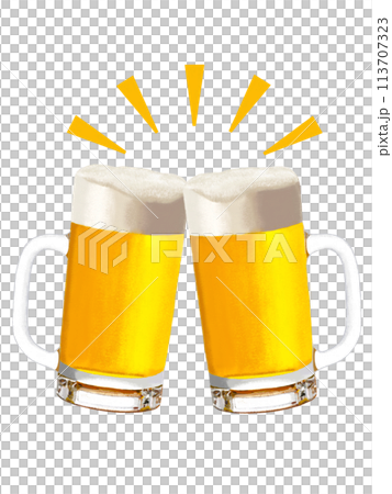Beer mug (cheers) with highlighting Beer mug (cheers) with highlighting 113707323