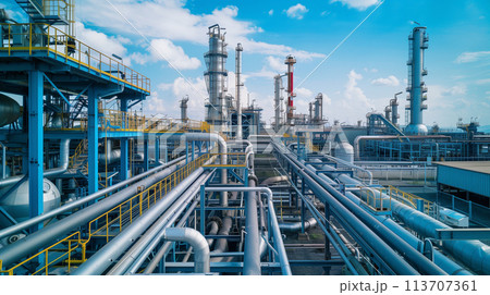 Refinery design and manufacturing modern design. Refinery design and manufacturing modern design. 113707361