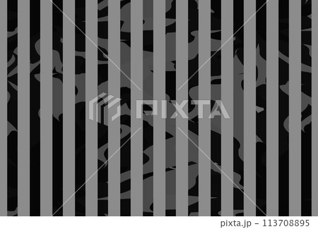 ストライプ模様の抽象画