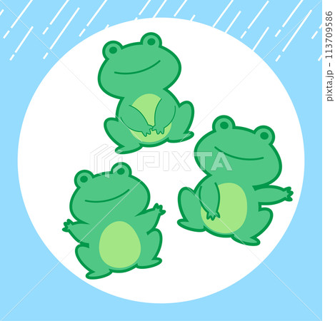 かえる三兄弟のイラスト素材 [113709586] - PIXTA