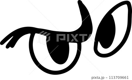 The eye cartoon vintage image for decor your concept. The eye cartoon vintage image for decor your concept. 113709661