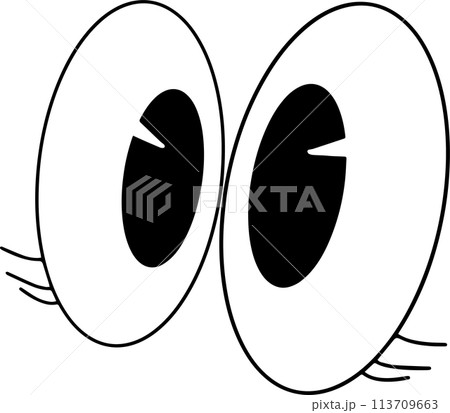 The eye cartoon vintage image for decor your concept. The eye cartoon vintage image for decor your concept. 113709663