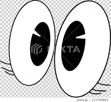 The eye cartoon vintage image for decor your concept. The eye cartoon vintage image for decor your concept. 113709663