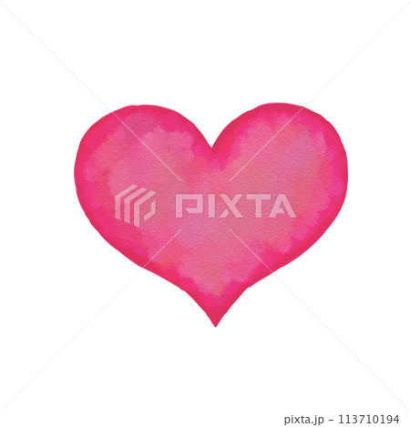 手描き風 ハートのイラスト 手描き風 ハートのイラスト 113710194